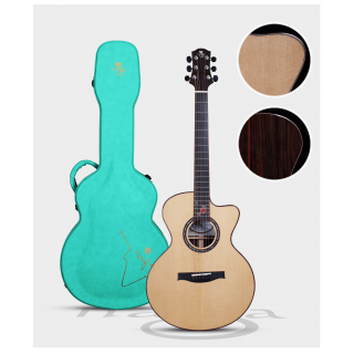 Naga Guitars SSJW-26MK Masaaki Kishibe 岸部真明簽名款 花系列 全單木吉他